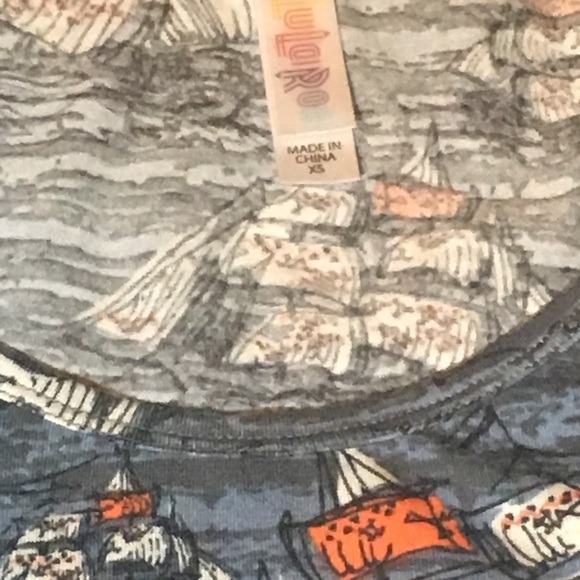 Lularoe perfect T sailboats xs - Picture 2 of 3